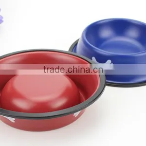 Custom Rubber Ring Dog Bowl/stainless Steel Pet Food Bowl Wholesale thumbnail-5