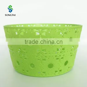 2016 New Type pp Circular Plastic Basket With Sunflower thumbnail-1
