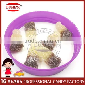 White Sugar Coated Cola Bottle Gummy Cola Candy thumbnail-1