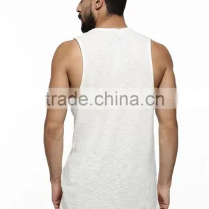Factory Direct Plain White Mens Tank Top Shirt for Sale thumbnail-2