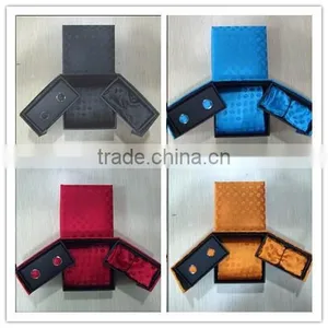 Hot Selling Wholesale Ties for Men Tie Cufflink Hankie Gift Box thumbnail-1