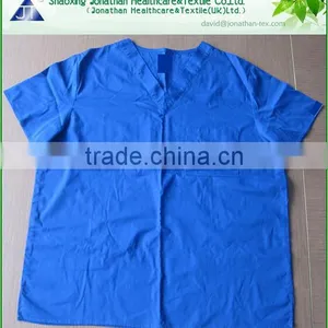 Unisex Men/Women Natural Uniforms Medical Hospital Nursing Scrub Set Top & Pants thumbnail-3