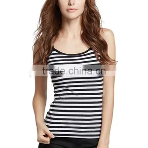 Cheap Stripe Plain Custom Stringer Tank Top thumbnail-1