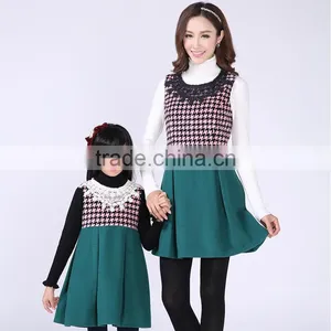 Autumn Winter Women Dresses Latest Fashion Dresses for Mother and Daughter thumbnail-3