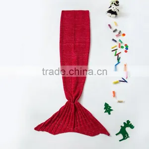 ShiJ 195*90cm 730g Crochet Mermaid Blanket thumbnail-2