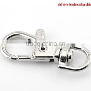 30PCs Silver Tone Lobster Swivel Clasps for Key Ring 38x16mm(1 4/8"x5/8"),8seasons thumbnail-1