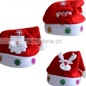 Snow Man Deer Santa Claus Shaped Christmas Hat With Light For Children and Adult thumbnail-1