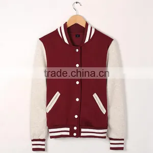 Baseball Uniform Baseball Boyfriend Athletic Jacket Fleece Coat thumbnail-5