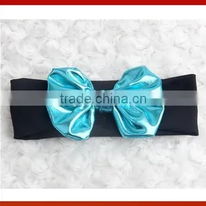 New Design 2015 Hair Crown Children Fabric Bow Design Baby Headband/Korean Design Baby Headband With Bows thumbnail-4