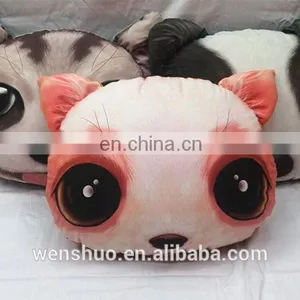 Fashion Cute Cat Face Cushion For Reading In Bed For 2015 thumbnail-3