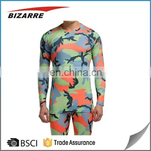 Custom Camo Designed Long Sleeve t Shirt for Men's Gym Wear Bodybuilding Crossfit t Shirt thumbnail-4