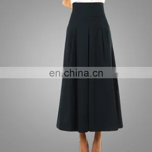OEM Service China Factory Custom Made Wholesale Muslim Abaya Solid Long Skirt thumbnail-2
