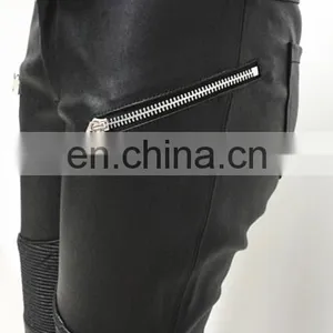Wholesale Stretch Leggings Stretch Lamb Leather Pants Stretch Pants for Ladies thumbnail-5