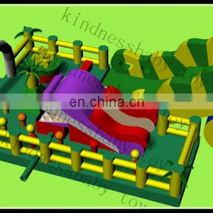 Inflatable Slide Moonwalk Inflatable Slide and Bouncer Combo Giant Inflatable Funcity thumbnail-5