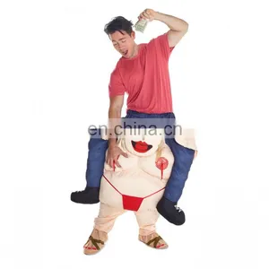 Funny Halloween Carnival Party Piggyback Ride On Stripper Costume thumbnail-2