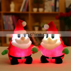 Cute Plush Toy Christmas Musical Santa With Light thumbnail-6