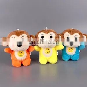 Cute Soft Stuffed Monkey Plush Toy Keychain With Sucker thumbnail-1