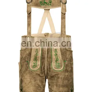 German Outfit Trachten Wears / Oktoberfest Lederhosen / Kurze Lederhose / Bavarian Shorts / Leather Pants (bavarian Lederhosen) thumbnail-1
