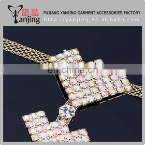 Rhinestone Shoes Clip,rhinestone Metal Shoes Golden Chain Buckle thumbnail-6