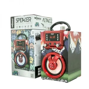 Microphone Karaoke Wireless Speaker Blue Tooth Super Sound Bass Speaker Portable Karaoke Player thumbnail-2