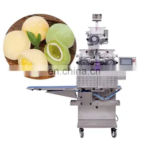 Professional PLC Control Three Color Mochi Ice Cream Encrusting Machine thumbnail-2