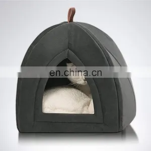 Cat Cave With Cushion Bed for Small Animals Cat Bed With Removable Washable Cat Supplies thumbnail-3