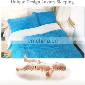 Winter Duvet Cover Shaggy Big Size Blanket Bedding Duvet Set Faux Fur Velvet Fluffy Bedding Duvet Cover Set thumbnail-5