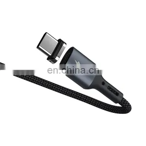 Remax RC-156 Embedded Strong Magnetic 3A 3 in 1 Magnetic Charging Data Cable Nylon Braided Usb Cable thumbnail-6