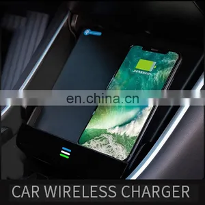 2020 Hot Sales qi Special Car Wireless Fast Charger for Tesla(Model 3),Wireless Car Charger Mount thumbnail-4