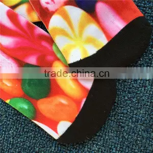 Custom High Quality 100% Cotton Longth 3d Print Socks,custom Knit Socks thumbnail-5