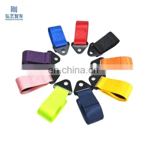 Towing Rope Racing Car Universal Tow Strap Bumper Trailer Nylon 2 Tons Car Tow Rope thumbnail-1