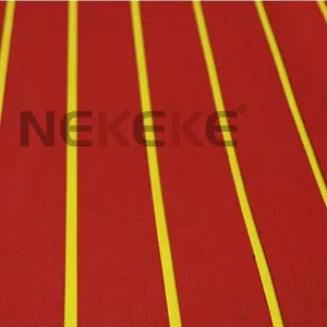 NEKEKE Red+ Yellow Stripe EVA Foam Sheet Boat Yacht Deck Pad Composite Decking thumbnail-2