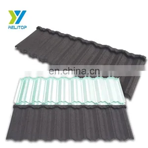 Zinc Steel Roofing Sheets Weight Shingles Stone Coated Colored Roof Tile thumbnail-3
