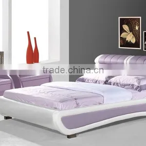 2016 New Bedroom Furniture Murphy Bed,luxury Italian Furniture,red Leather Bed for Christmas Promotion Quality Choice thumbnail-2