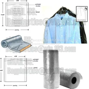 Poly Cover, Garment Covers, Laundry Bag, Garment Cover Film, Films on Roll, Laundry Sacks Dry Cleaning Poly Garment Bags thumbnail-3