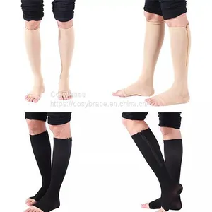 Varicose Socks Top Quality Medical Custom Logo 2xl Compression Socks Open Toe Compression Socks With Zippers thumbnail-3