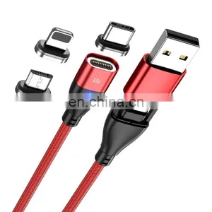Wholesale 6in1 PD 3A 60W Fast Charging USB Data Cable Type C Computer Charge Magnetic Charging Cable thumbnail-1