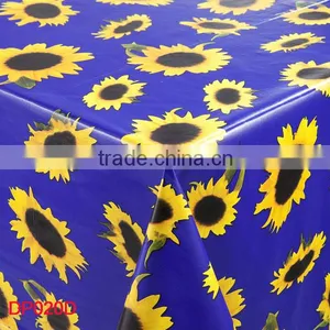 Wholesale Cheap Sunflower Vinyl Printed Party Tablecloths thumbnail-2