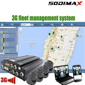 3G Wifi Car Video Alarm System MDVR 720P CCTV Dome Camer HDD Mobile DVR Kit thumbnail-1