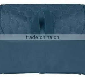 Popular Desisgn Unisex Cosmetic Toiletry Bag for Travel,blue Quilted Polyester Hanging Toiletry Cosmetic Bags thumbnail-4