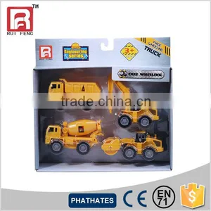 Ruifeng 4 In 1 Construction Trucks Playset thumbnail-1