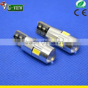 W5W 194 T10 6 Pcs Led 5630 SMD Canbus Auto Led Light With Lens Projector thumbnail-1