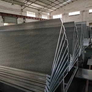 Perforated Aluminum Single Board Ceiling Hollow Carving Wood Grain Fluorocarbon Paint Engraving Facade Rain Shelter Column Modeling Customization thumbnail-2