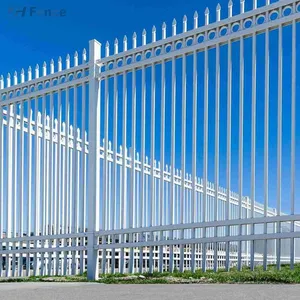 Cheap Price High Quality Designs 1.5m(h)x2m(w) Ranch Fence Metal Steel Wrought Iron Fencing Panels thumbnail-5