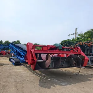 Automatic Earth and Gravel Feeding Conveyor, Crawler Ash Slag Reclaiming Machine for Power Plants, Mobile Reclaiming and Loading Machine thumbnail-2
