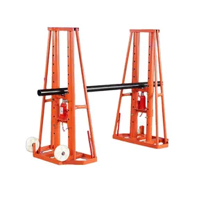 Heavy-Duty Elec-Hyd Cable Pay-Off Rack | 5T Cap, Steel, Global Use thumbnail-5