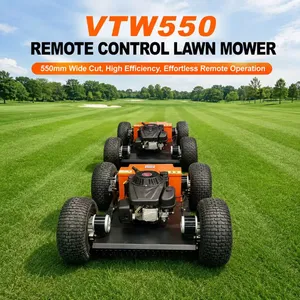 Robotic Cutter Grass VTW550‑90 RC Land Mower Wheeled Remote Gas Mower Multi‑Purpose For Farm Greenhouse Grass Cutting thumbnail-1