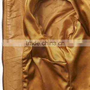 Fashion Latest Design Leather Sheep Leather Jacket thumbnail-6