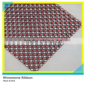 Plastic Gold Rhinestone Mesh 10 Rows 5 Yards Sew on Rhinestone Plastic Banding Ribbon Roll thumbnail-5