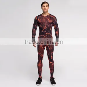 (OEM/ODM Factory)Mens Compression Base Layer Short Long Sleeve T Shirts Thermal Under Sports Wear thumbnail-1